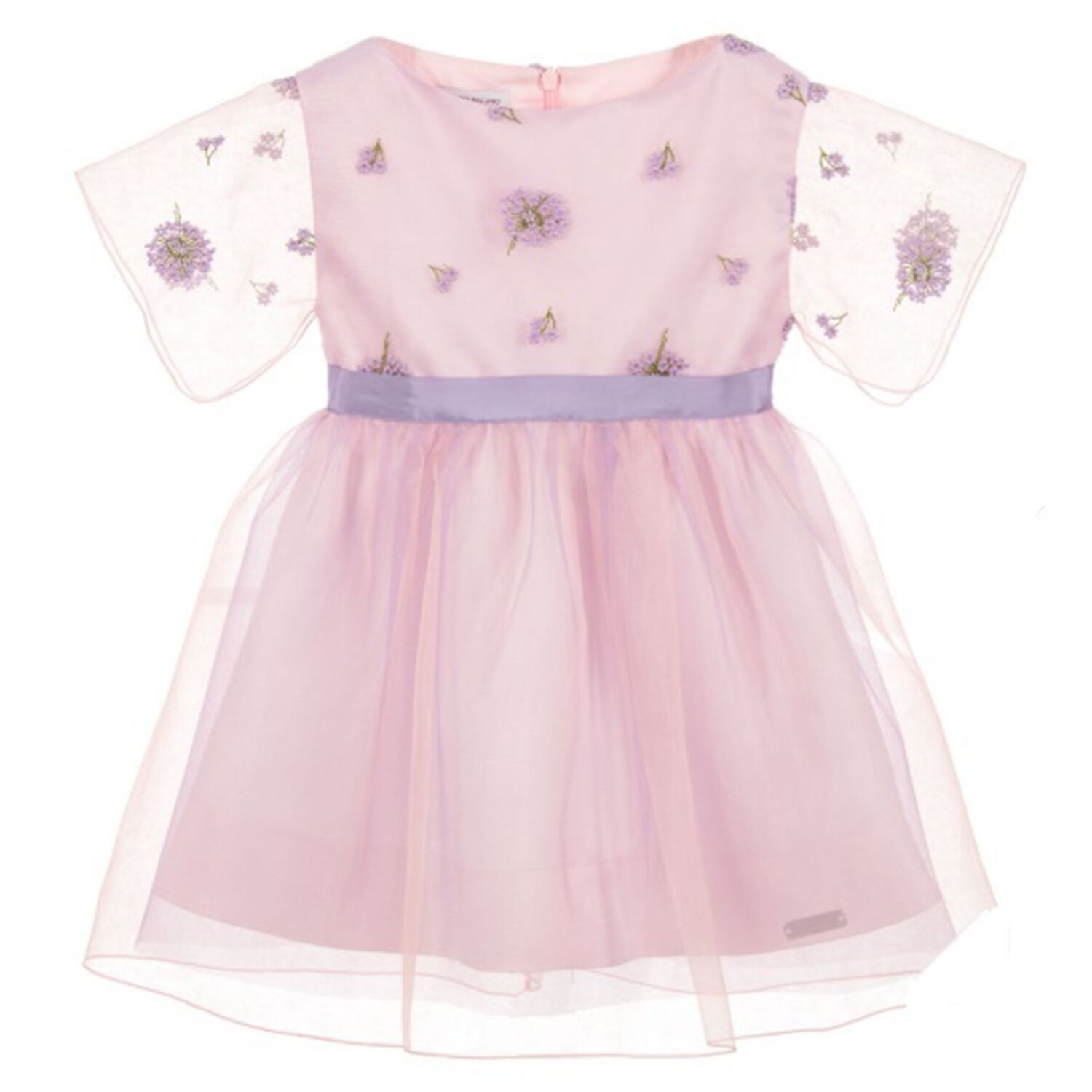 Girls Lilac Tulle Dress, 1, hi-res image number null