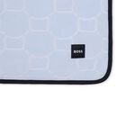 Baby Boys Blue & White Logo Blanket, 1, hi-res