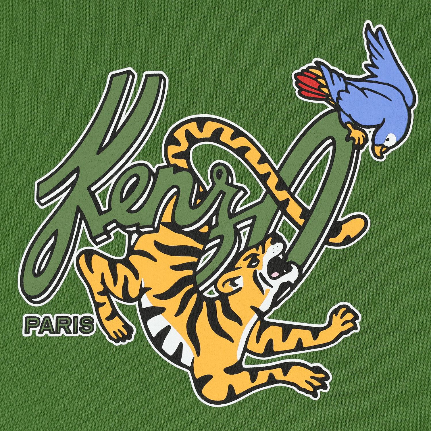 تيشيرت أولاد بالشعار باللون الأخضر, 1, hi-res