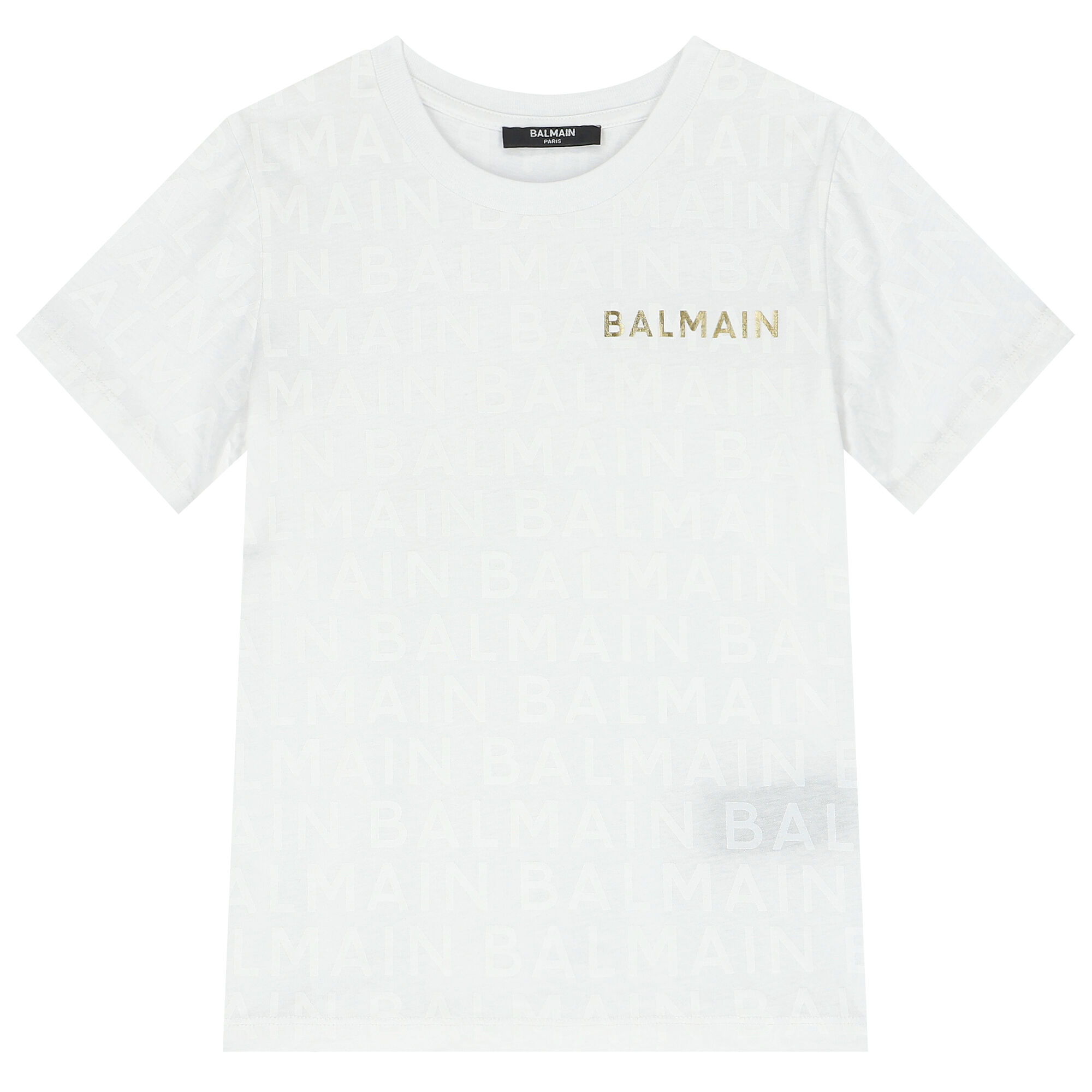 Balmain t sale shirt gold logo