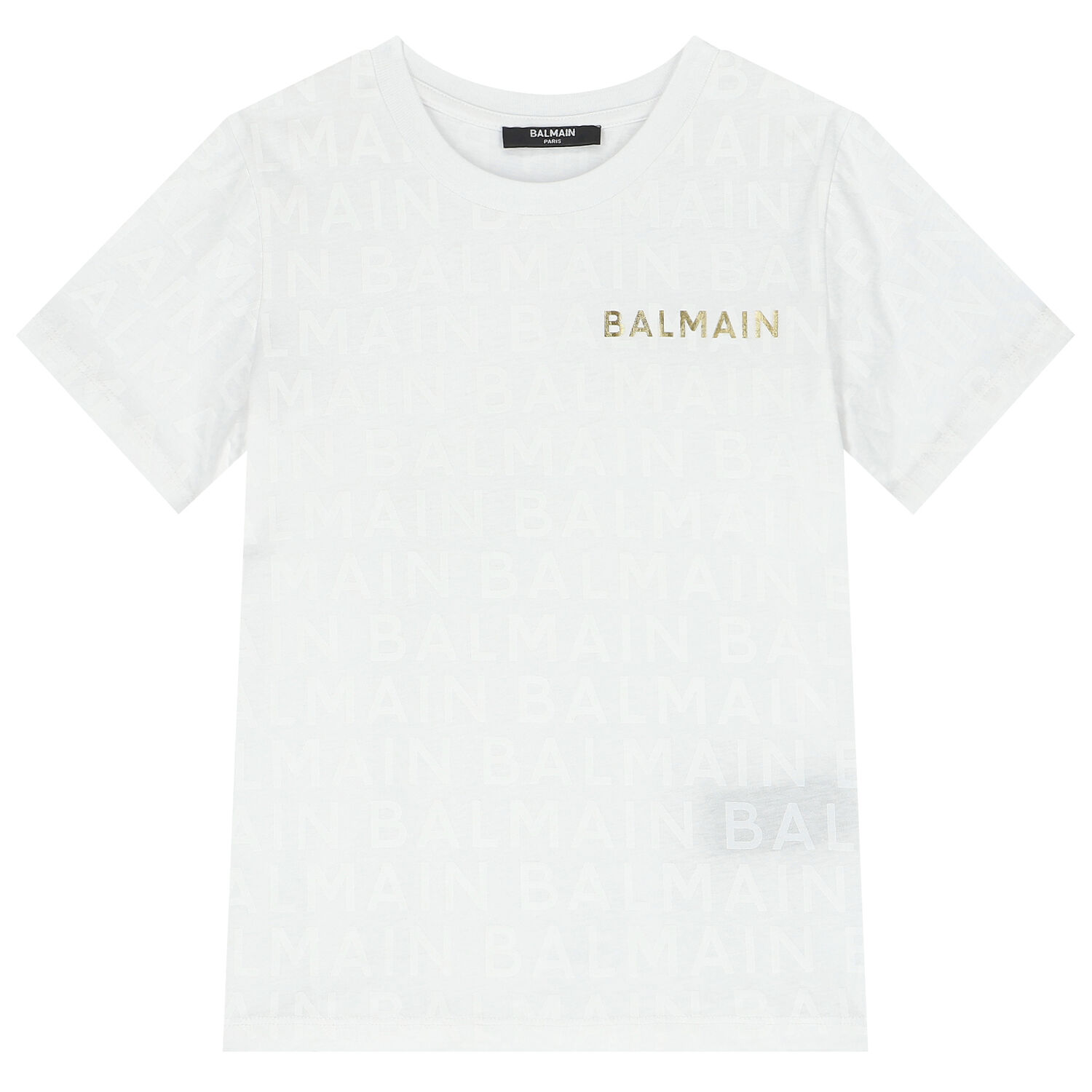 White & Gold Logo T-Shirt, 2, hi-res image number null