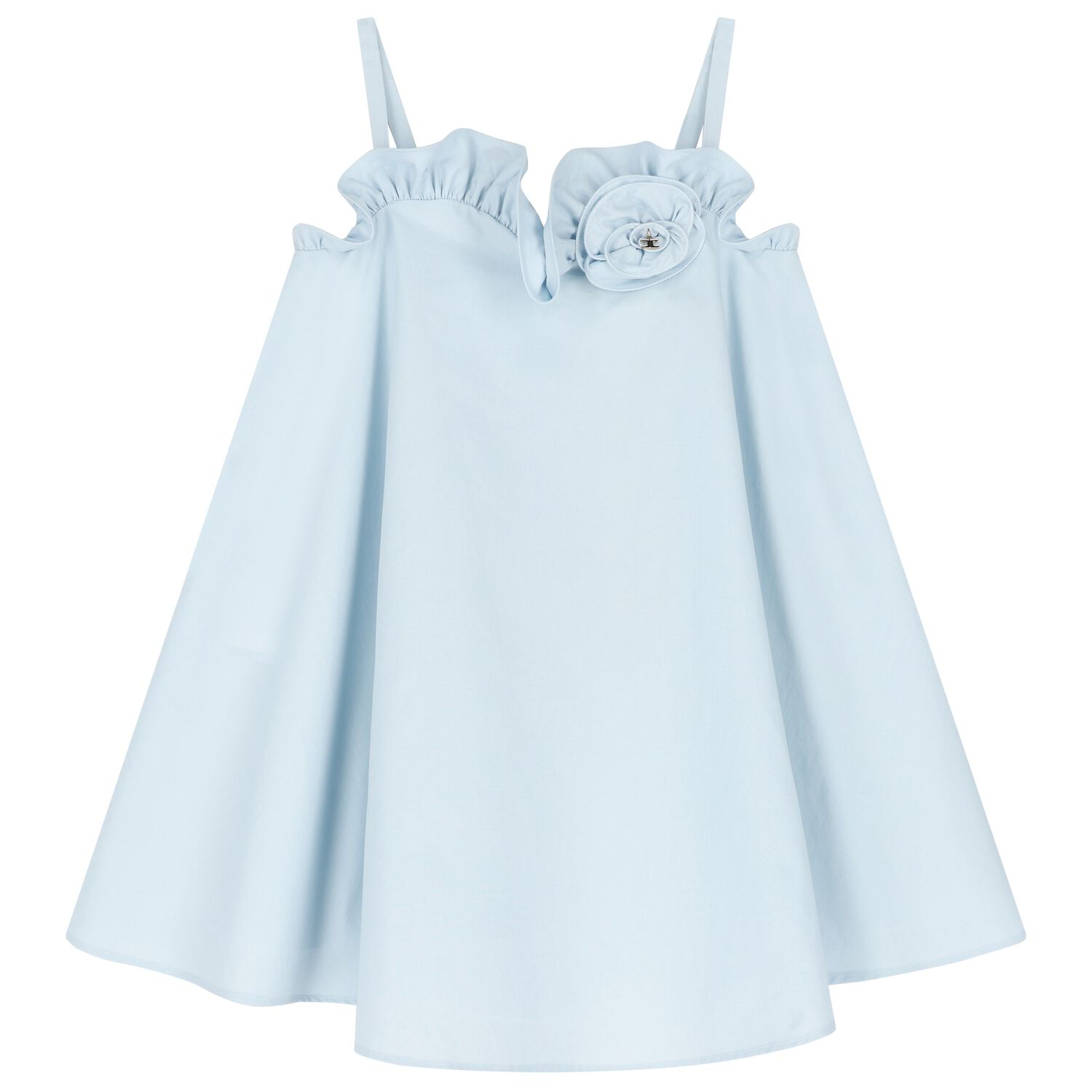 Girls Blue Flower Dress, 2, hi-res image number null