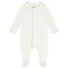 Ivory Logo Babygrow, 1, hi-res