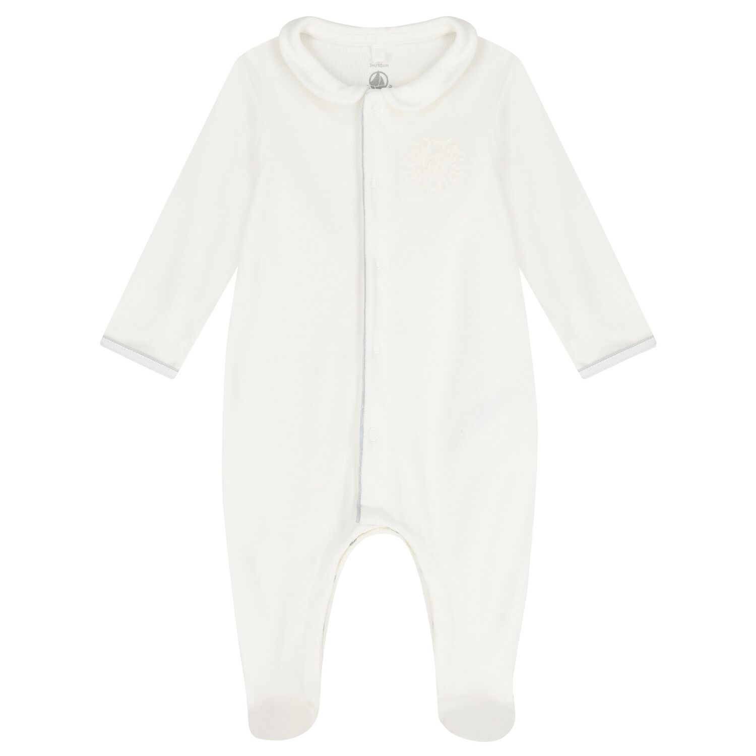 Ivory Logo Babygrow, 1, hi-res