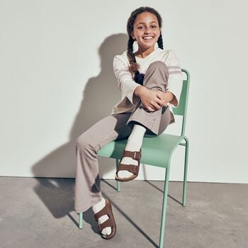 Brown Buckled Sandals