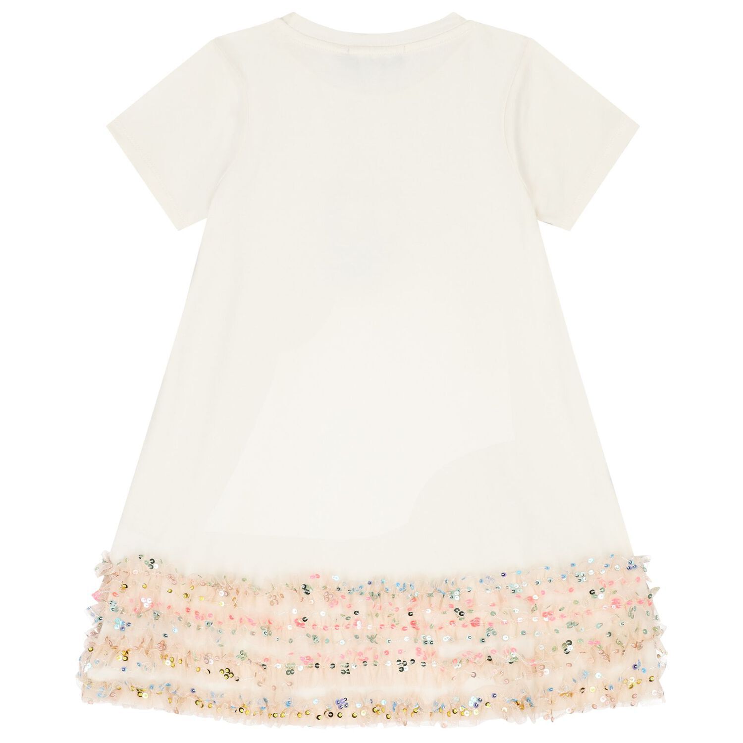 Girls Ivory Bag Sequin Dress, 1, hi-res