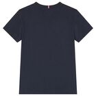 Boys Navy Blue Logo T-Shirt, 1, hi-res