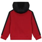 Boys Red & Black Logo Hooded Top, 1, hi-res