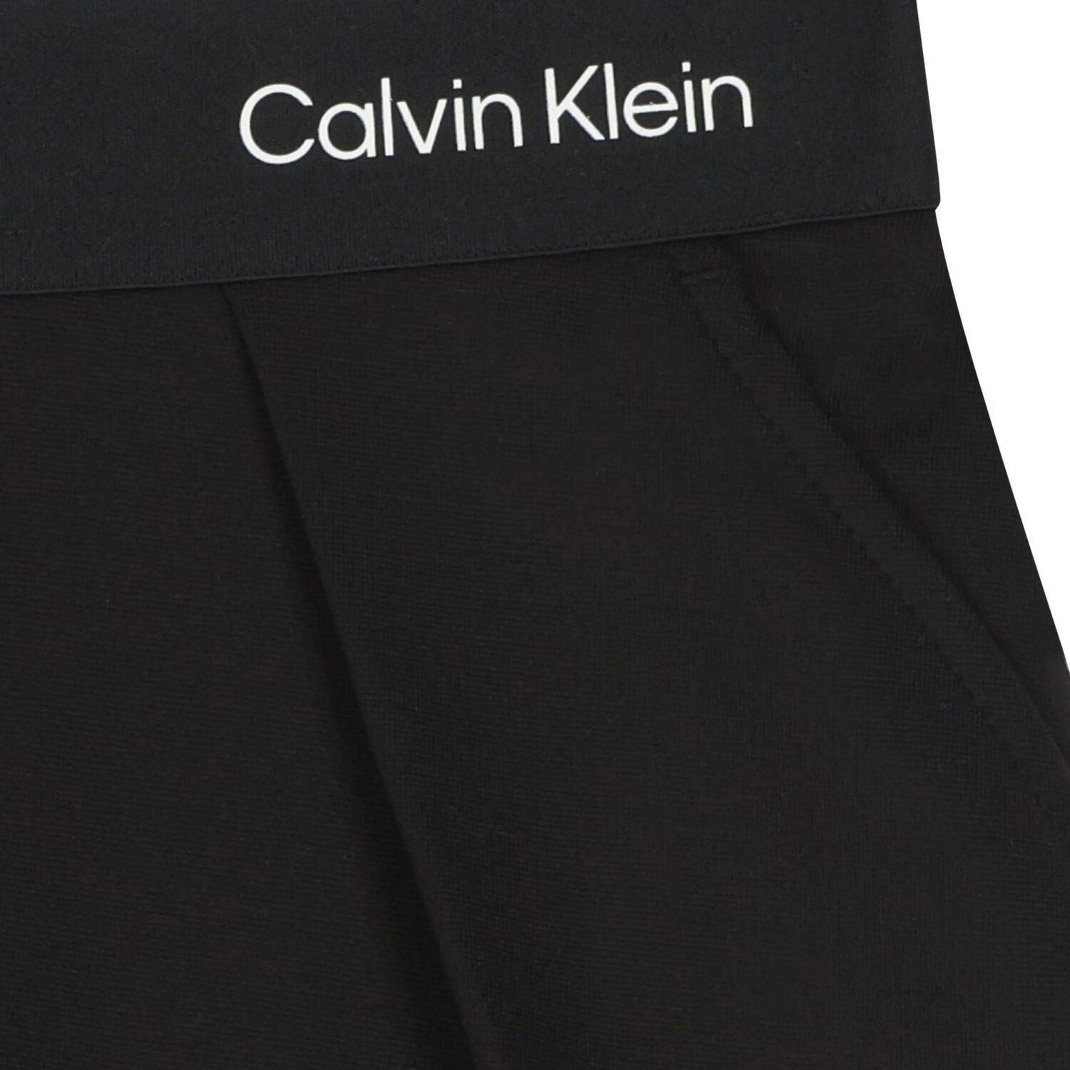 Girls Black Logo Pleated Skirt, 1, hi-res