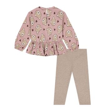 Girls Ivory Long Sleeve Top