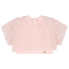 Girls Pink Ruffle Chiffon Shorts Set, 1, hi-res