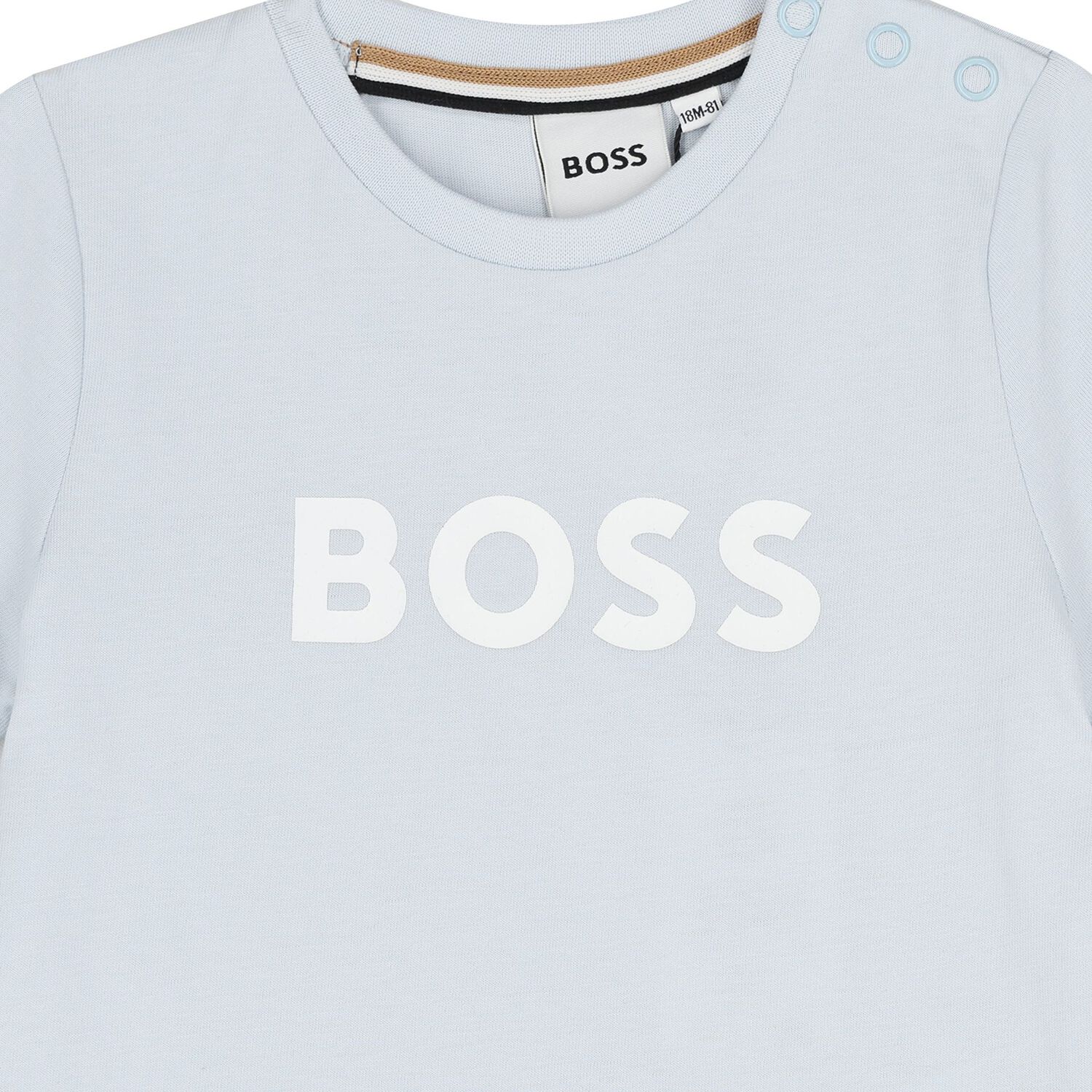 Younger Boys Blue Logo T-Shirt, 3, hi-res