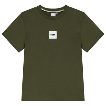 Boys Green Logo T-Shirt