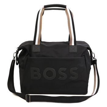 Black Logo Baby Changing Bag