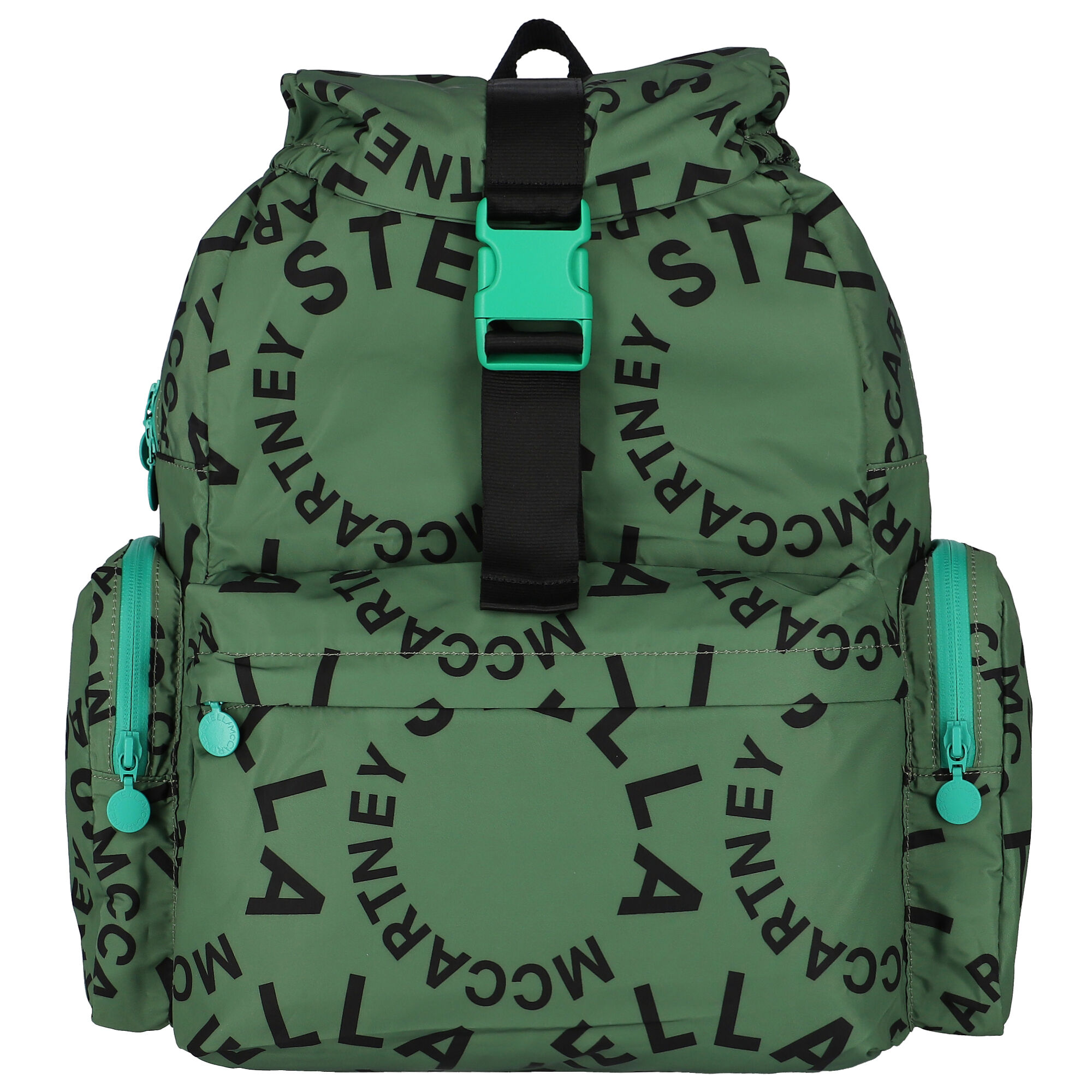 Stella McCartney Boys Green Logo Backpack | Junior Couture USA