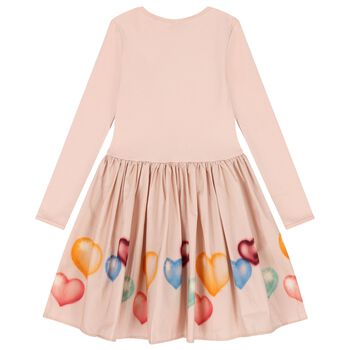 Girls Pink Hearts Dress