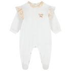 Baby Girls White & Beige Geo Map Gift Set, 1, hi-res