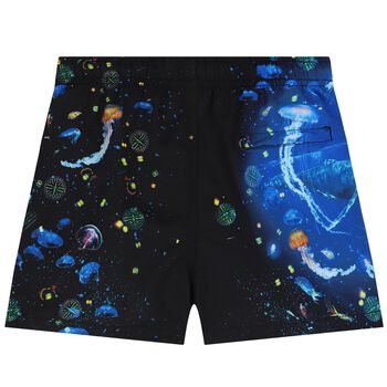 Boys Blue & Black Swim Shorts