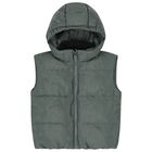 Boys Green Logo Gilet, 1, hi-res