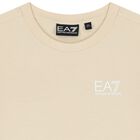 Boys Beige Logo T-Shirt, 9, hi-res