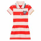 Girls Red & Pink Polo Shirt Dress, 1, hi-res