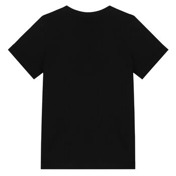 Boys Black & White Logo T-Shirt