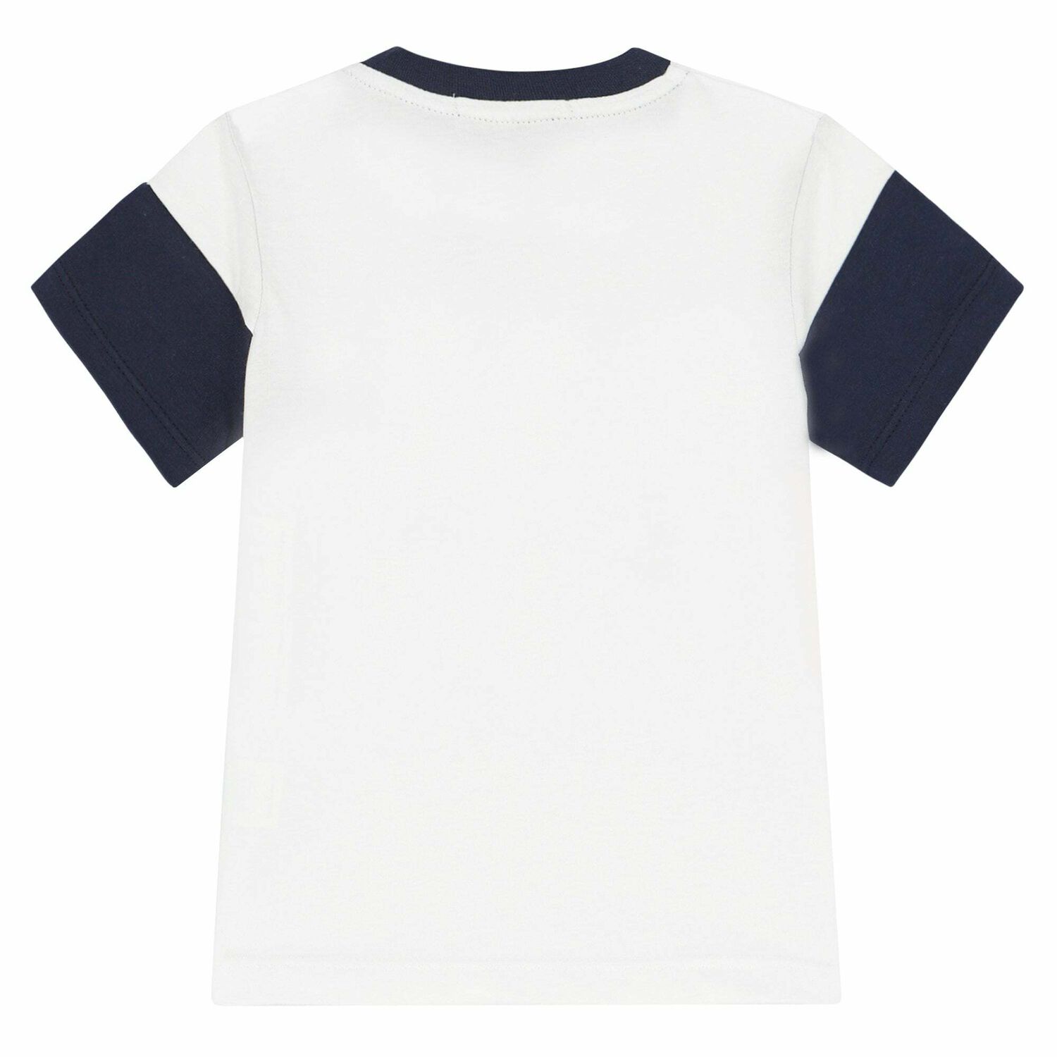 Younger Boys White & Red Logo T-shirt, 1, hi-res