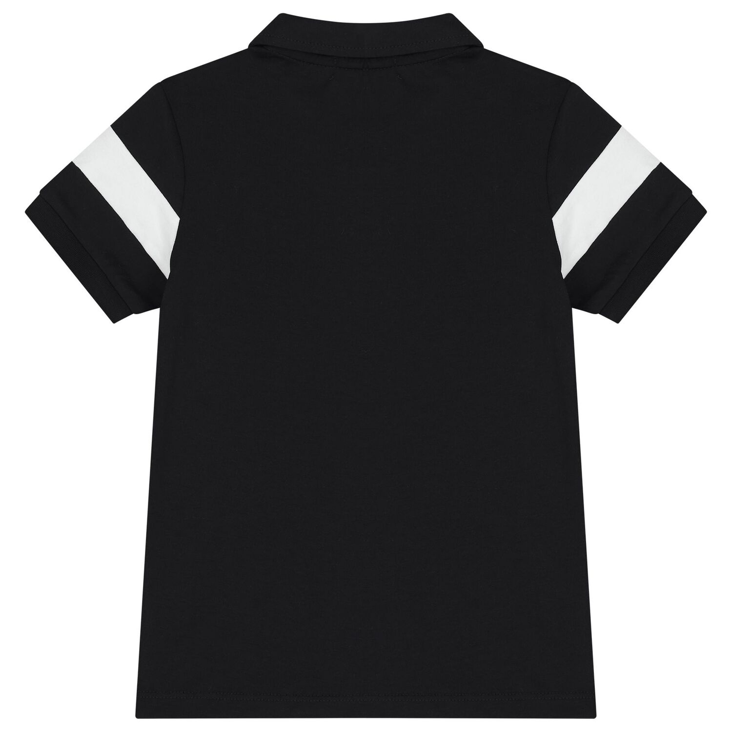 Boys Black Logo Polo Shirt, 1, hi-res