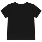 تيشيرت بنات جاكار باللون الأسود , 2, hi-res