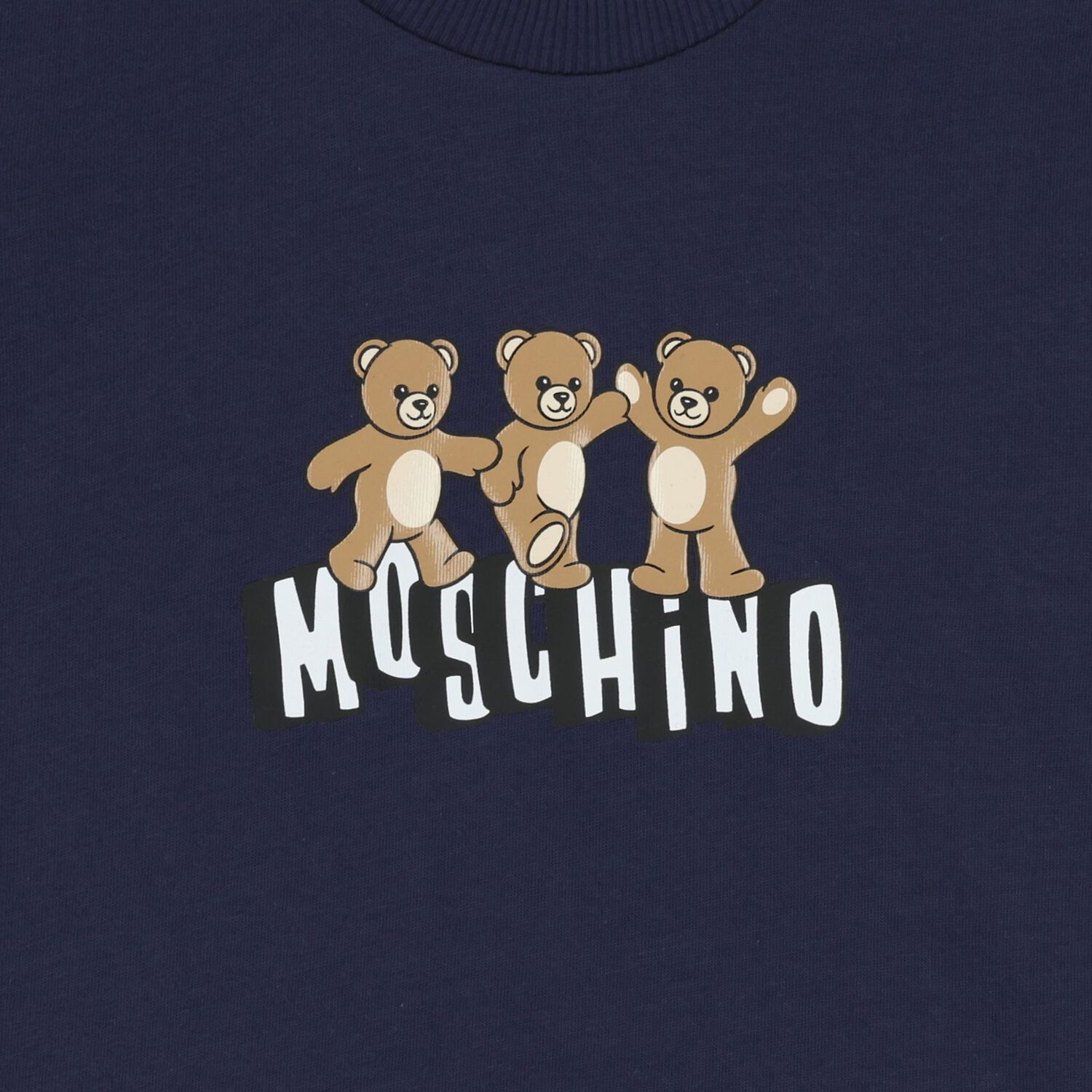 Younger Navy Blue Teddy Bear Logo T-Shirt, 3, hi-res