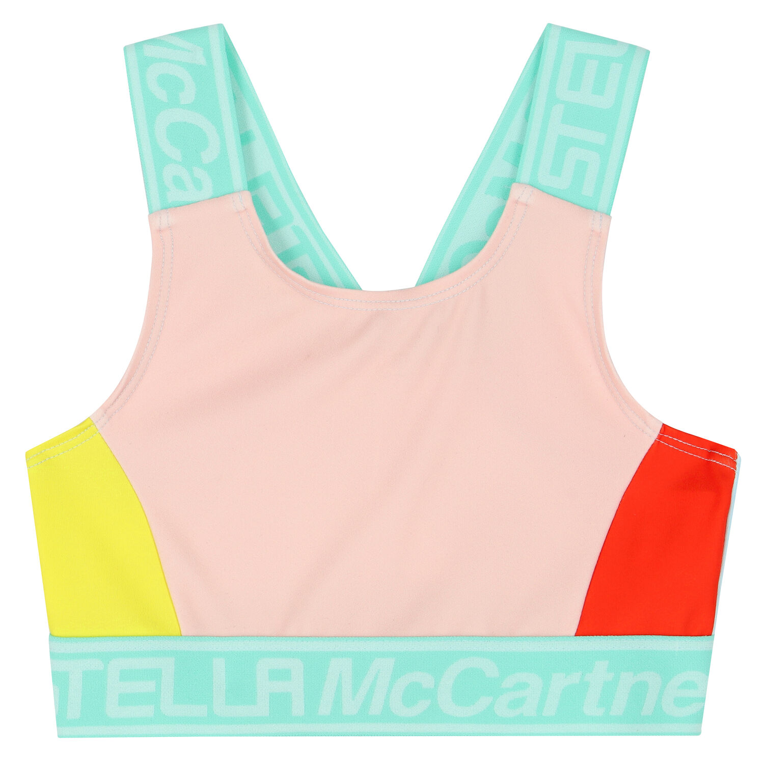 Girls Multi-Colored Logo Crop Top, 1, hi-res image number null