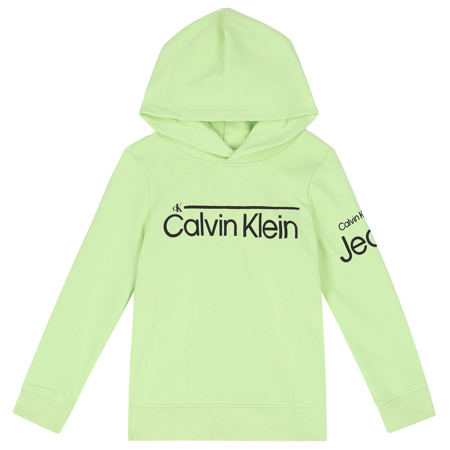 Boys Green Logo Hooded Top, 2, hi-res image number null