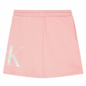 Girls Pink Organic Cotton Logo Skirt