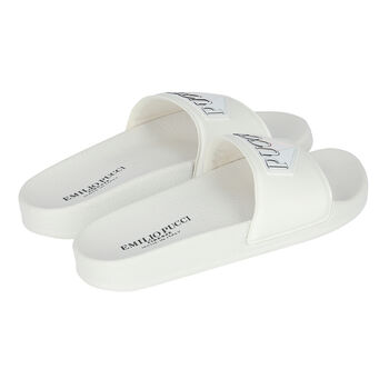 Girls White Logo Sliders