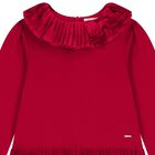 Girls Red Pleated Dress, 2, hi-res