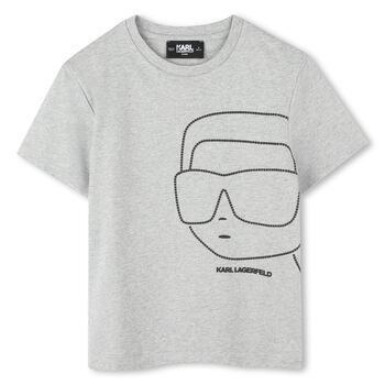 Boys Grey Logo T-Shirt