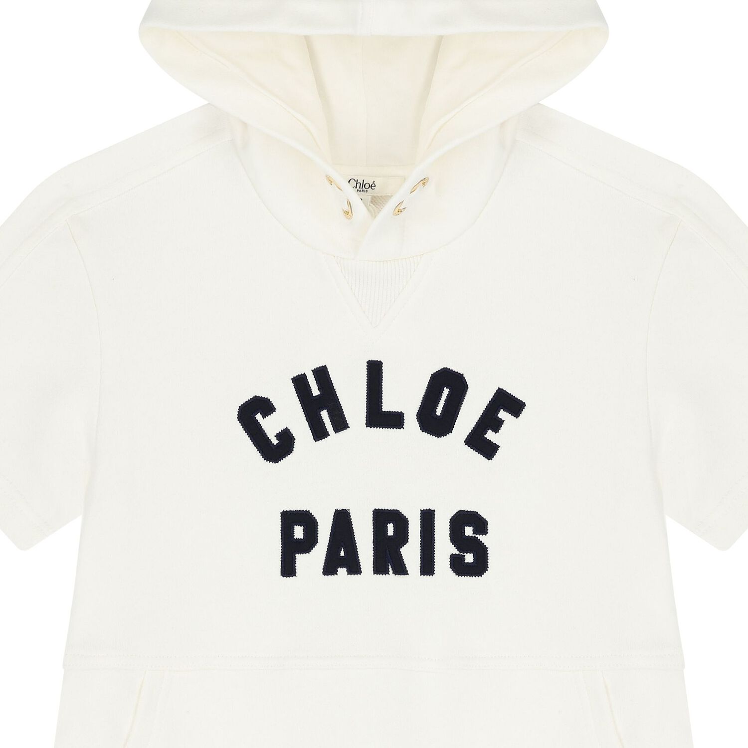 فستان بنات بالشعار باللون  العاجي , 1, hi-res