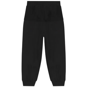 Boys Black Logo Joggers