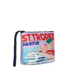 Girls Purple Logo Pouch, 1, hi-res