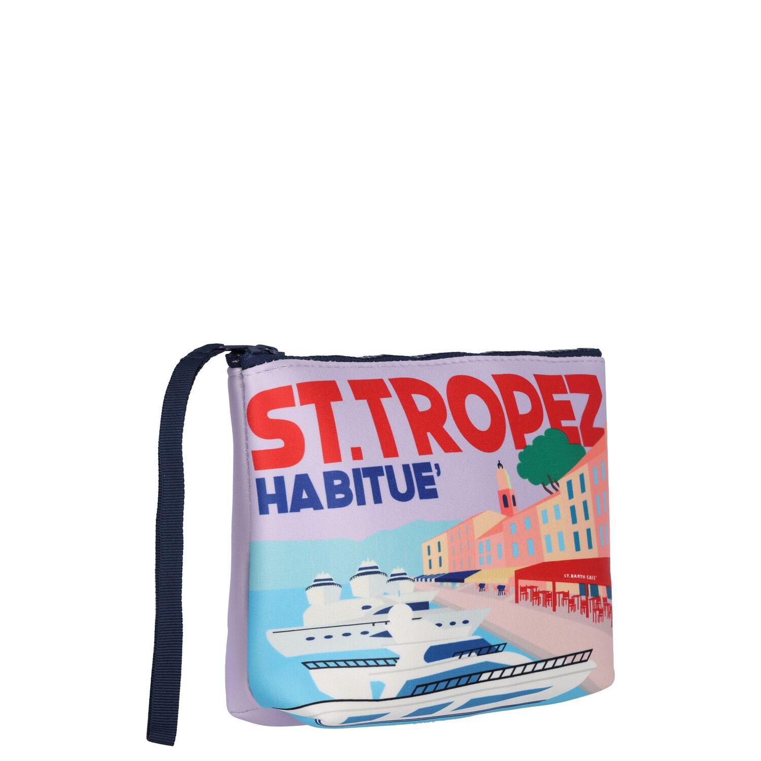 Girls Purple Logo Pouch, 1, hi-res