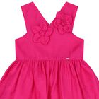 Girls Pink Floral Dress, 2, hi-res