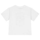 تيشيرت أولاد بالشعار باللون الأبيض, 2, hi-res