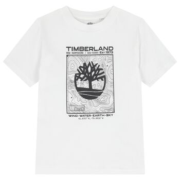 Boys White Logo T-Shirt