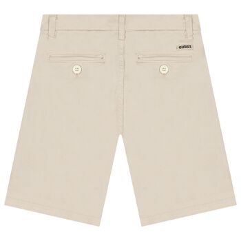 Boys Beige Chino Shorts