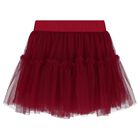 Girls Red Logo Tulle Skirt, 1, hi-res
