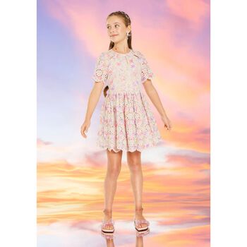 Girls Pink & Purple Floral Dress