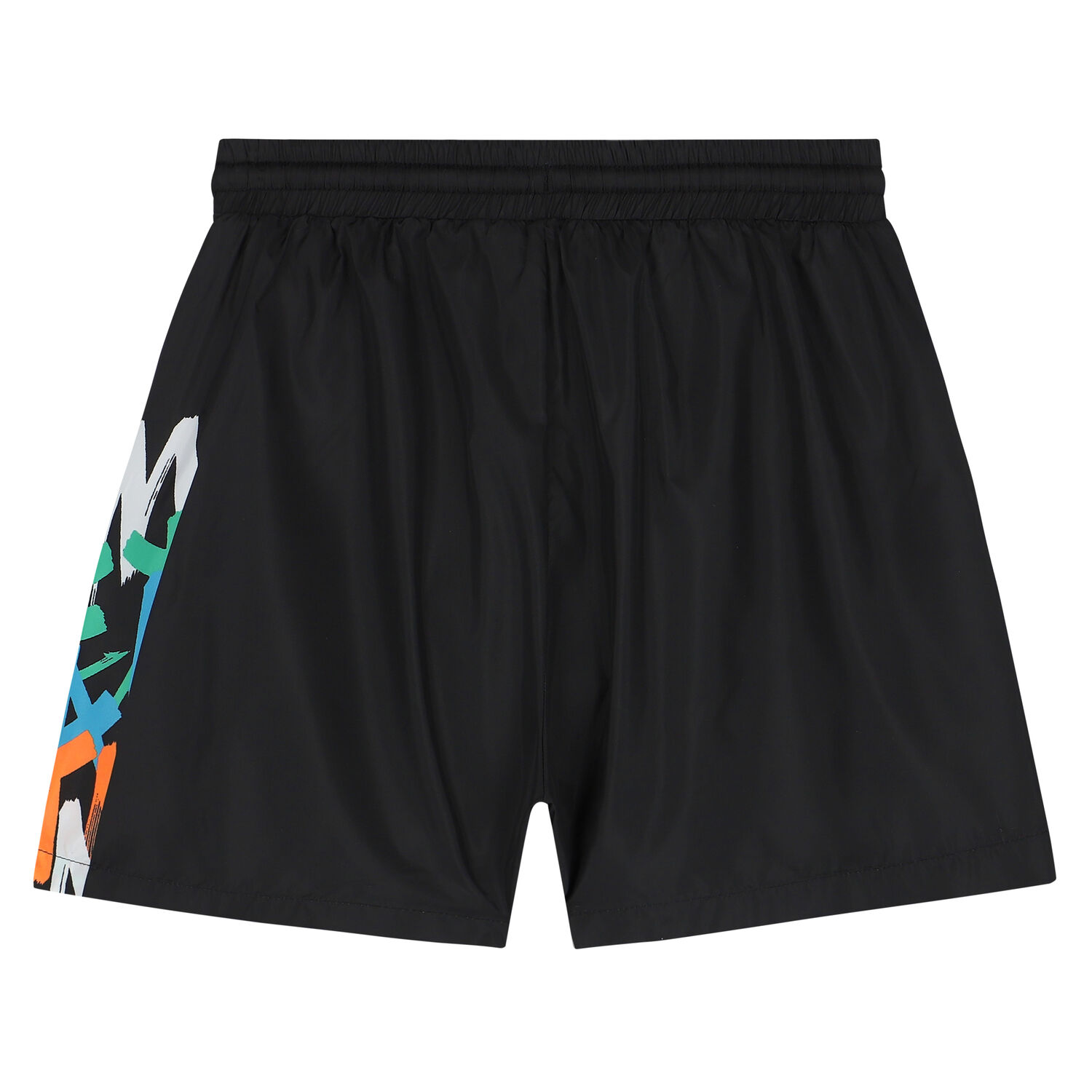 Boys Black Logo Shorts, 1, hi-res image number null