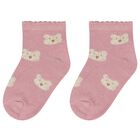Younger Girls Beige, Ivory & Pink Socks ( 3 Pack ), 2, hi-res