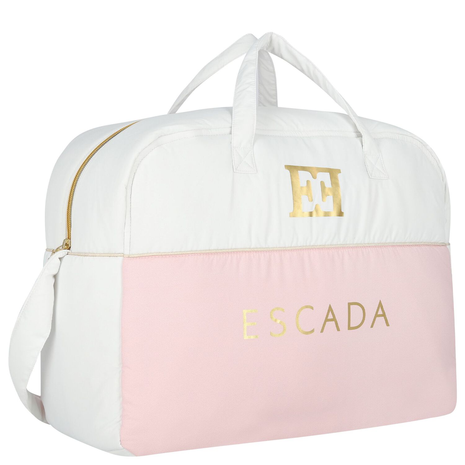 White & Pink Logo Baby Changing Bag, 2, hi-res