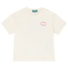 Younger Girls Ivory & Pink Logo T-Shirt ( 2-Pack ), 1, hi-res